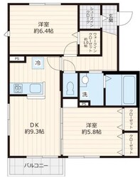 フィカーサ西東京　Ａ棟の物件間取画像